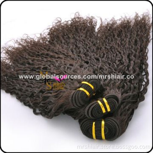12-inch Natural Color Romantic Curly Brazilian Virgin Hair